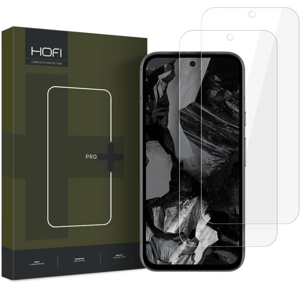 Gehärtetes Glas Hofi Glass Pro+ Google Pixel 9 / 9 Pro Klar [2 PACK] - 1