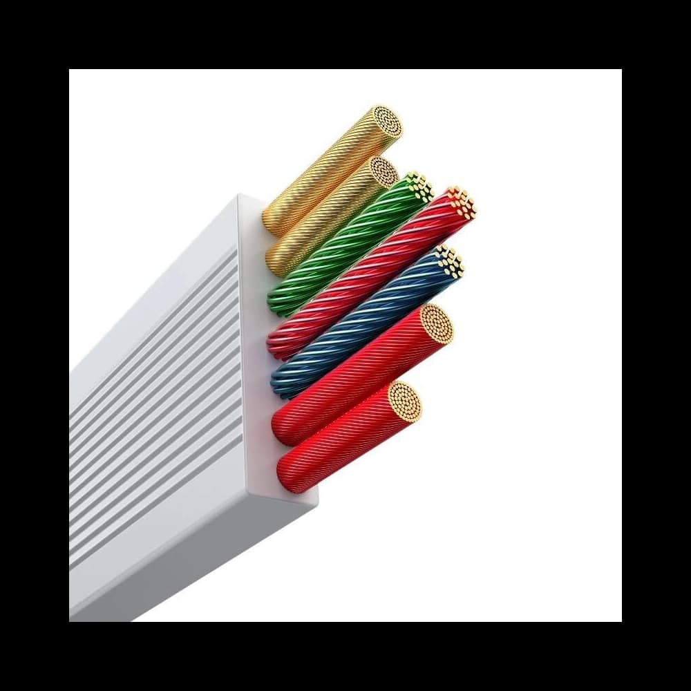 Kábel Baseus Free2Draw 3w1 USB-C / USB-C, Lightning, MicroUSB 100W 1.1m fehér - 6