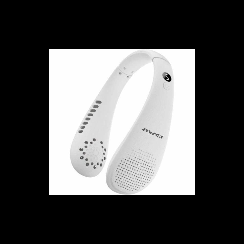 AWEI F31 1200mAh fehér nyakra akasztható ventilátor - 1