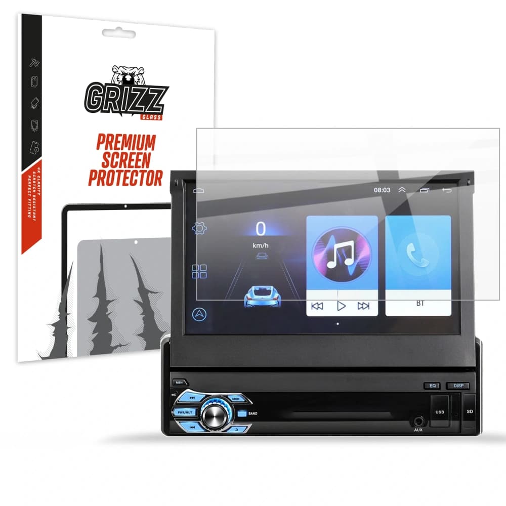 Ceramic film GrizzGlass CeramicFilm for Android 7" 1DIN car radio Allnoel Q3516 - 1