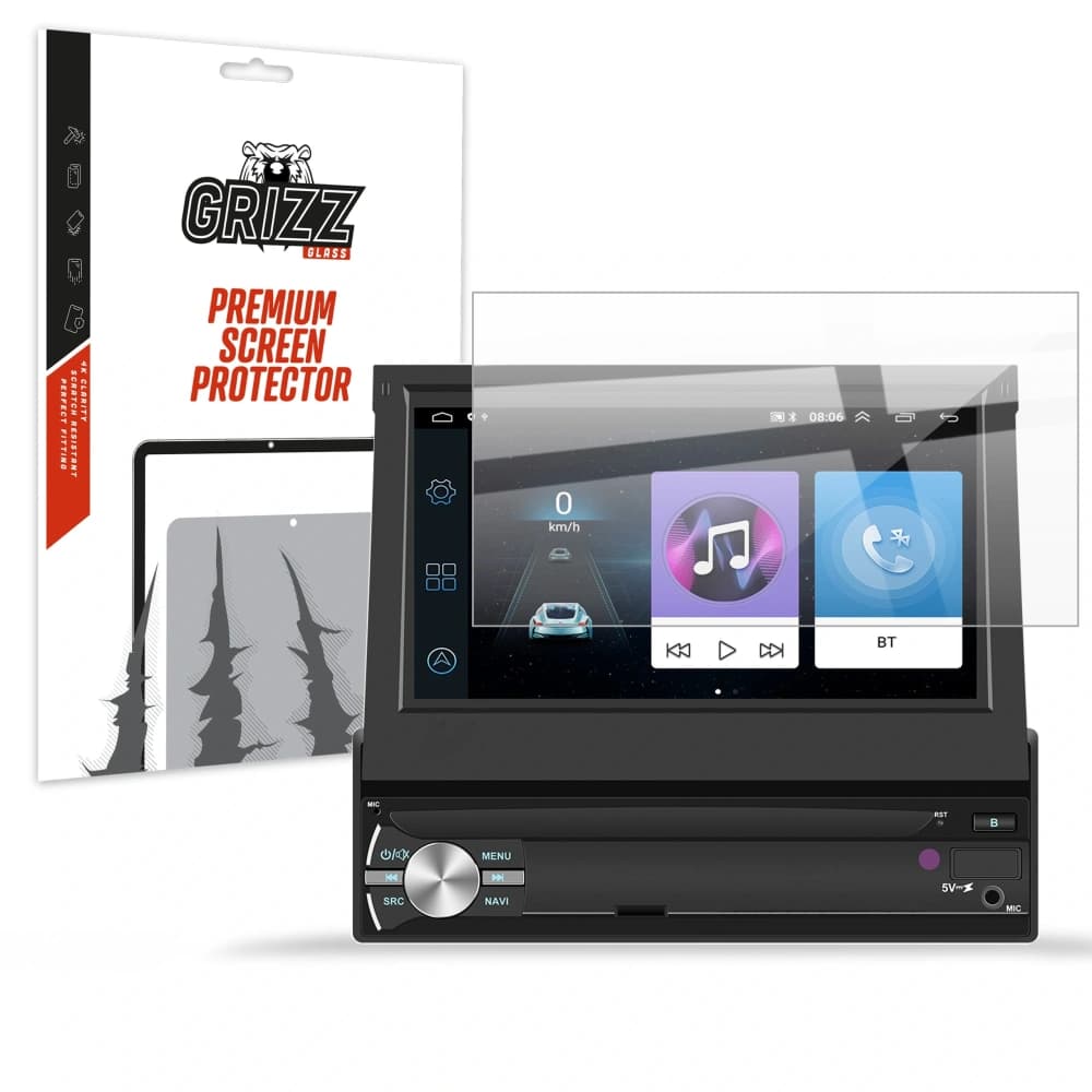 Ceramic film GrizzGlass CeramicFilm for Android 7" 1DIN car radio Allnoel A3039 - 1