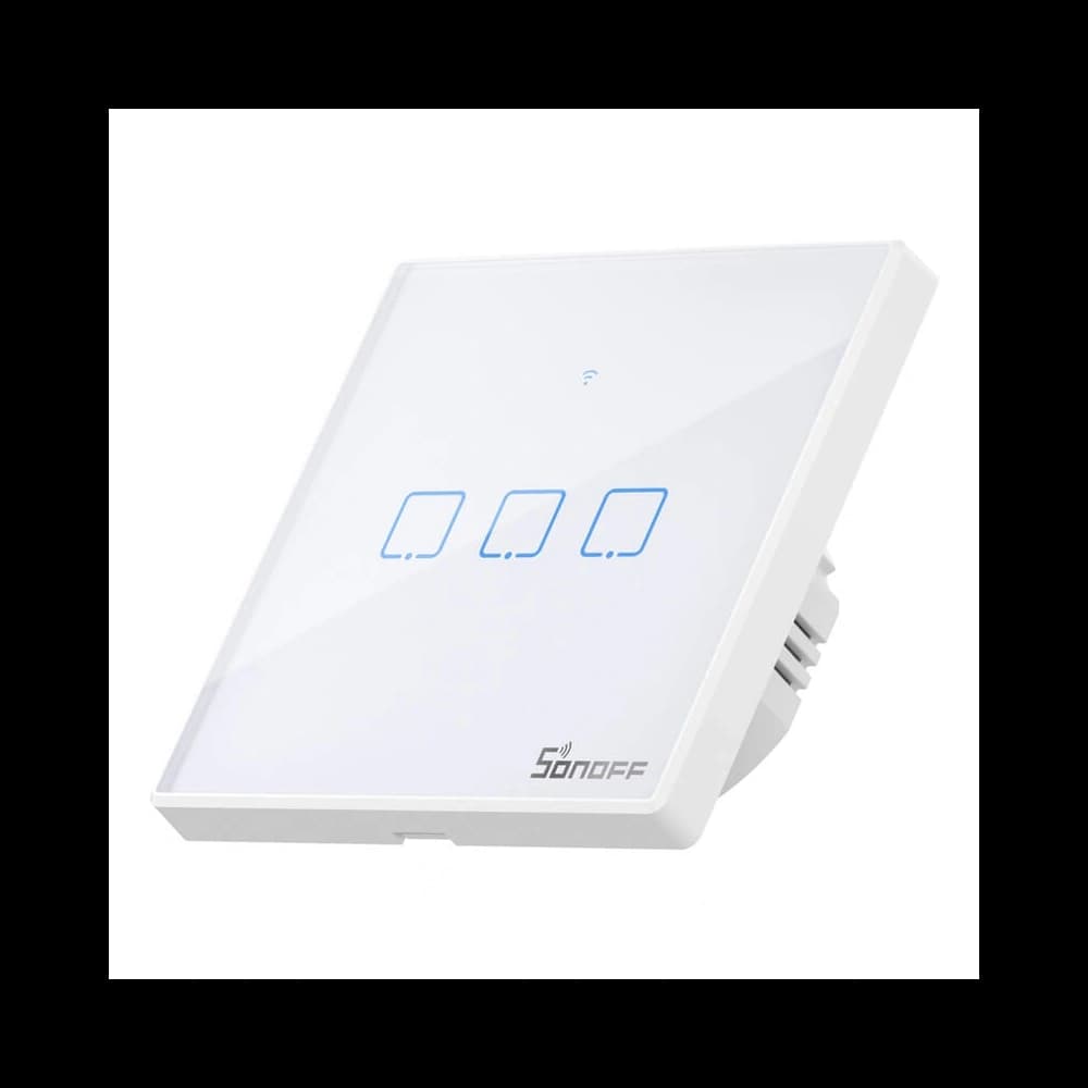 Touch Lichtschalter WiFi + RF 433 Sonoff T2 EU TX (3-Kanal) neue Version - 1