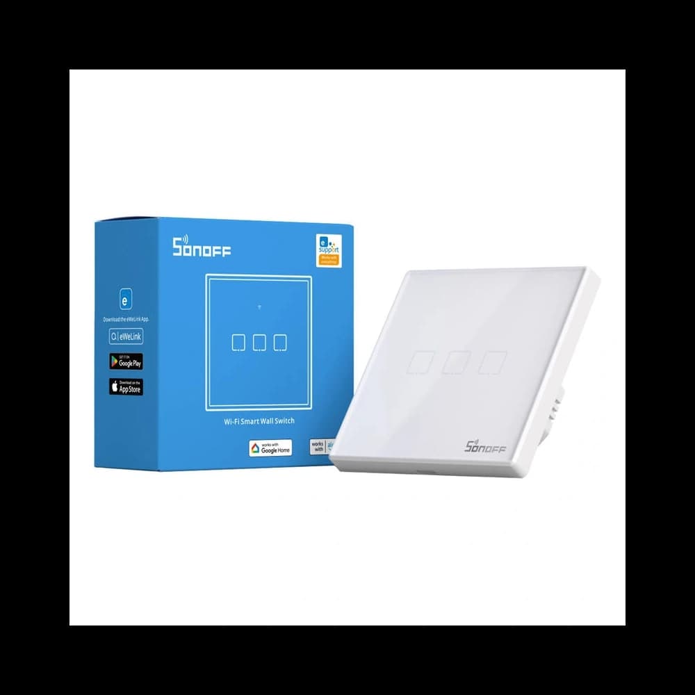 Touch Lichtschalter WiFi + RF 433 Sonoff T2 EU TX (3-Kanal) neue Version - 4