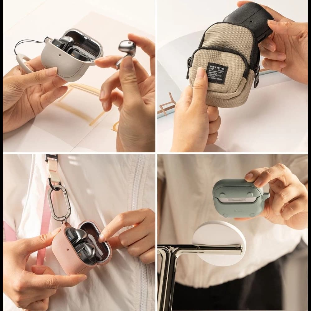 Etui Ringke Onyx Magnetic MagSafe Samsung Galaxy Buds 3 / 3 Pro Fekete - 7