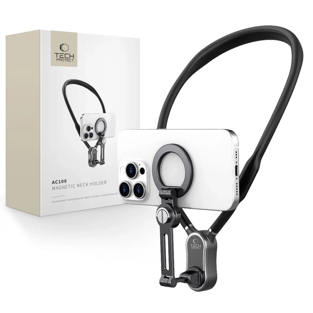 Tech-protect AC100 nyakpánt Magnetic MagSafe nyakpánt fekete - 1
