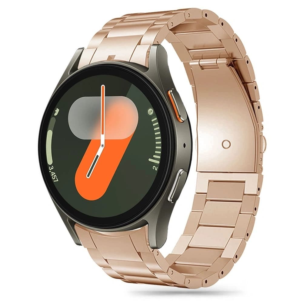 Pánt Tech-Protect Rozsdamentes Samsung Galaxy Watch 4 / 5 / 5 Pro / 6 / 7 / FE Blush Gold - 1