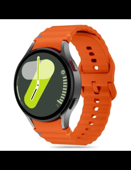Tech-Protect Silicone Sport Strap for Samsung Galaxy Watch 4/5/5 Pro/6/7/FE Orange