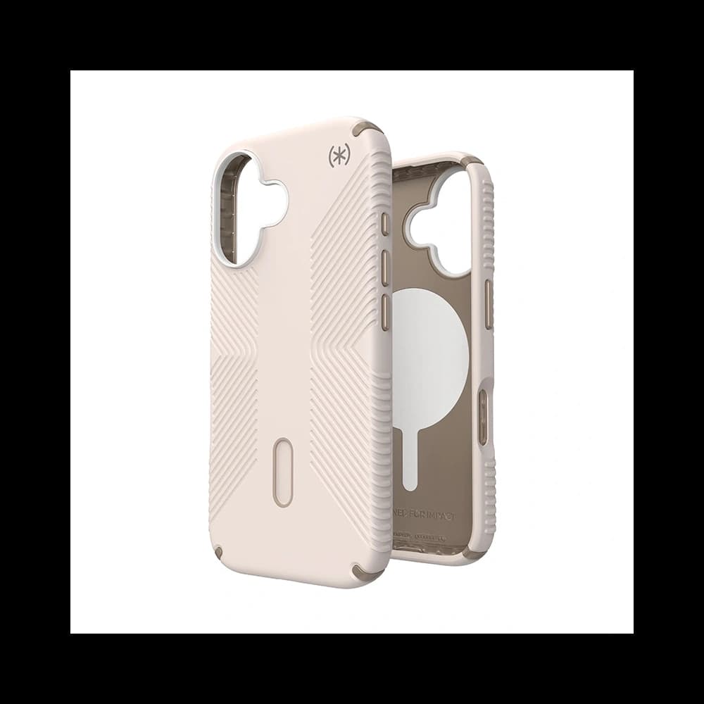 Case Speck Presidio2 Grip ClickLock & MagSafe Apple iPhone 16 (Bleached Bone / Heirloom Gold / Hazel Brown) - 1