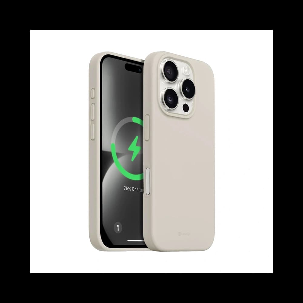 Etui Crong Color Cover Magnetic Apple iPhone 16 Pro Max MagSafe bej pietros - 1