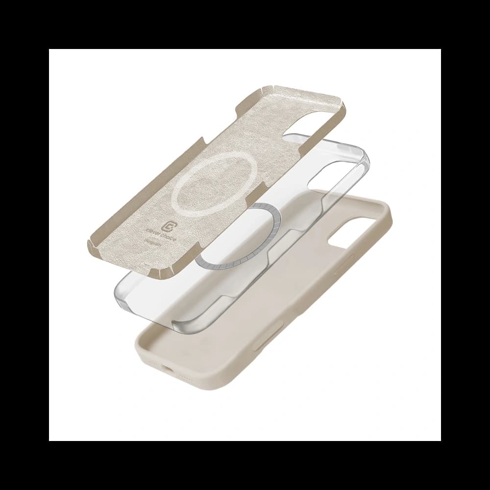 Etui Crong Color Cover Magnetic Apple iPhone 16 Pro Max MagSafe bej pietros - 3