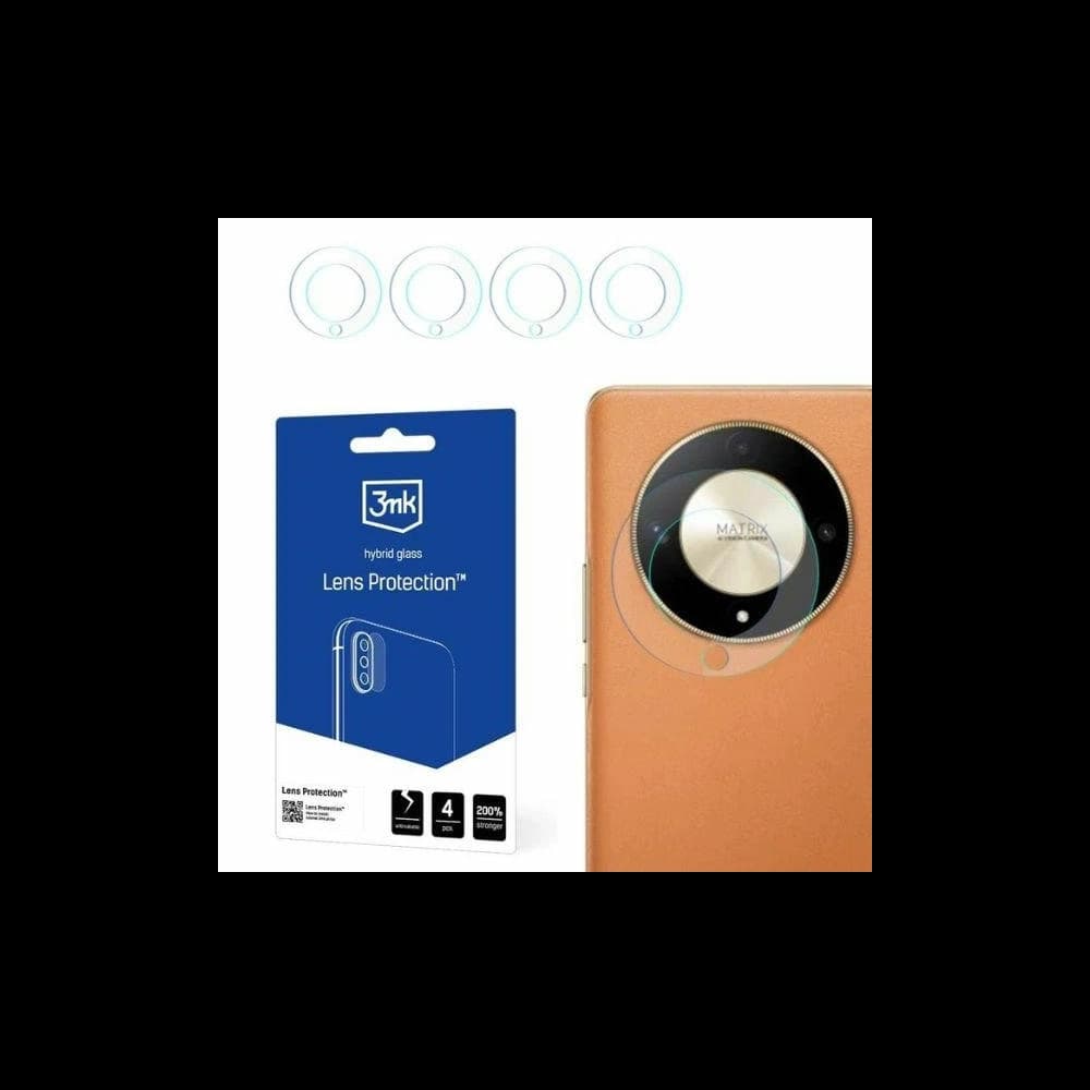 Hybridní sklo na objektiv fotoaparátu 3MK Lens Protect Honor Magic6 Lite 5G [4 PACK] - 1
