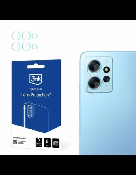 Hybridglas für die Kameraobjektiv 3MK Lens Protect Xiaomi Redmi Note 12 4G [4 PACK]