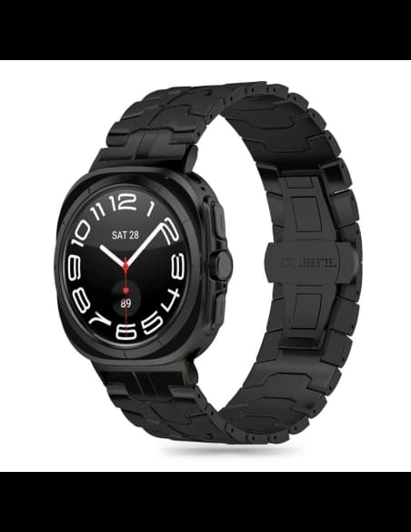 Tech-Protect Edelstahl Linie Samsung Galaxy Watch Ultra 47mm Schwarz