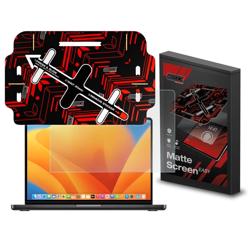 Matt fólia GrizzGlass MatteScreen Easy Apple MacBook Pro 14" 2021-2025 (M1/M2/M3/M4/M5) - 1