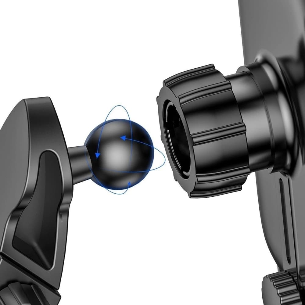 Autós tartó Baseus Light Electric Holder Qi vezeték nélküli töltővel (fekete) - 5