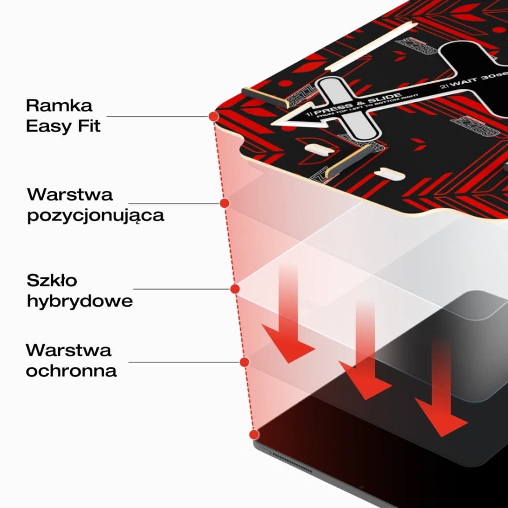 Matte film GrizzGlass MatteScreen Easy for Samsung Galaxy Tab S9 Ultra / S10 Ultra - 8