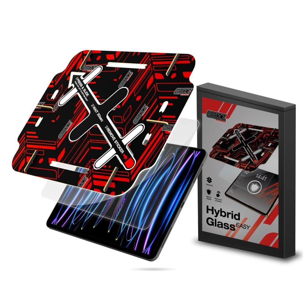 Hibrid üveg GrizzGlass HybridGlass Easy az Apple iPad Pro 6th 11"-hez - 1