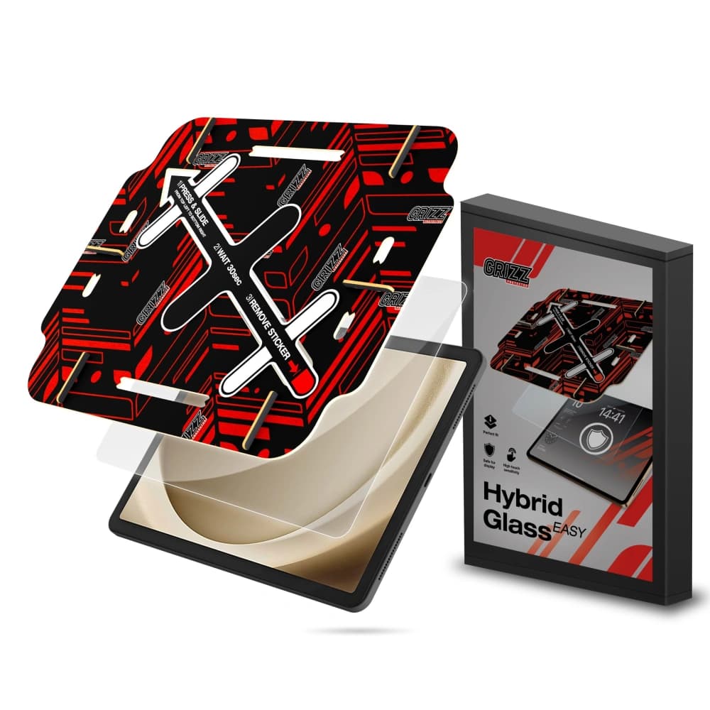 Hybridní sklo GrizzGlass HybridGlass Easy pro Samsung Galaxy Tab A9 Plus - 1