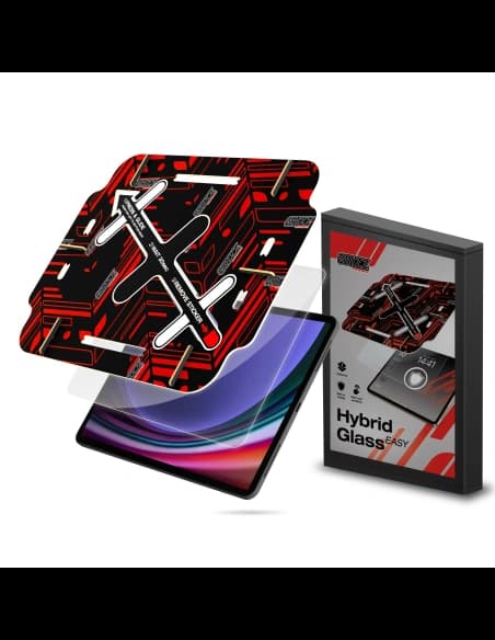Hybridglas GrizzGlass HybridGlass Easy für Samsung Galaxy Tab S9+ Plus / S10+ Plus