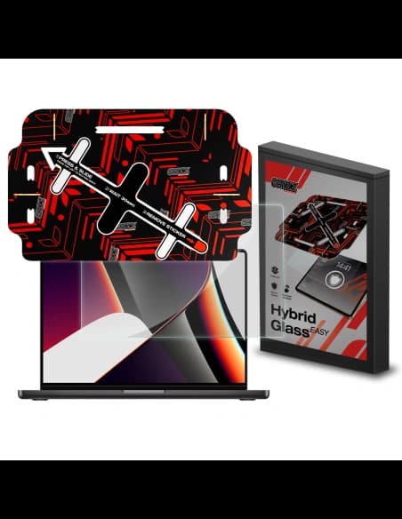 Hybrides Glas GrizzGlass HybridGlass Easy für Apple MacBook Pro 16" 2021-2024 (M1/M2/M3/M4)