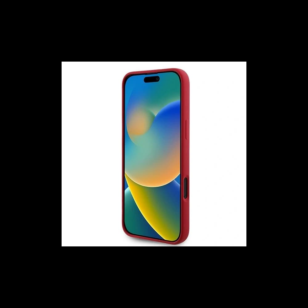 Eset Karl Lagerfeld KLHMP16MSCMKCRHR Apple iPhone 16 Plus keménytok Szilikon Karl&Choupette Fejek Gyűrű MagSafe piros - 5