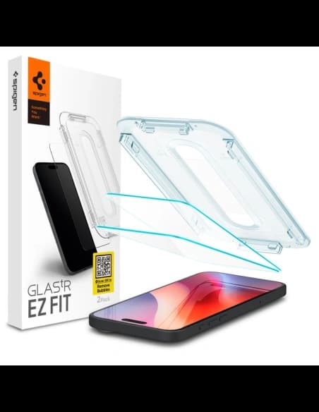 Spigen GLAS.tR ez Fit Apple iPhone 16 Pro Max Clear [2 PACK]