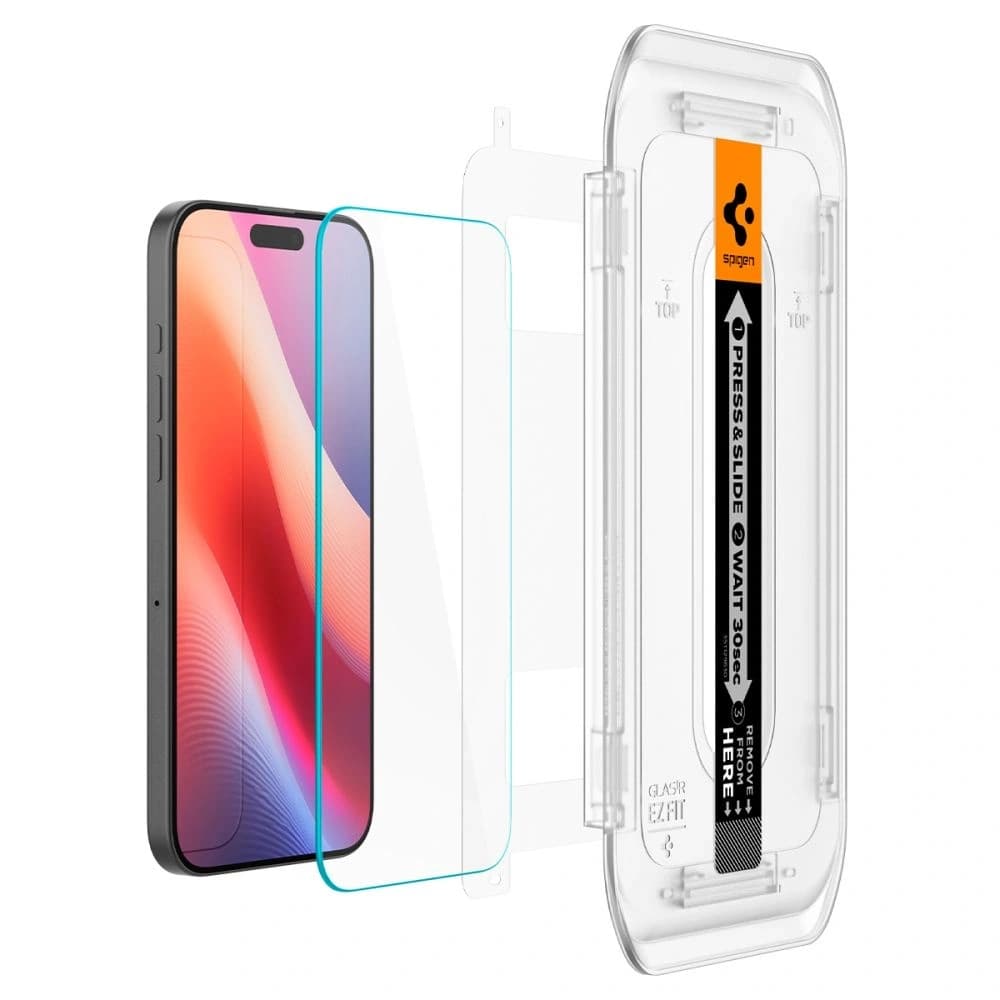 Spigen GLAS.tR ez Fit Apple iPhone 16 Pro Átlátszó [2 PACK] - 5