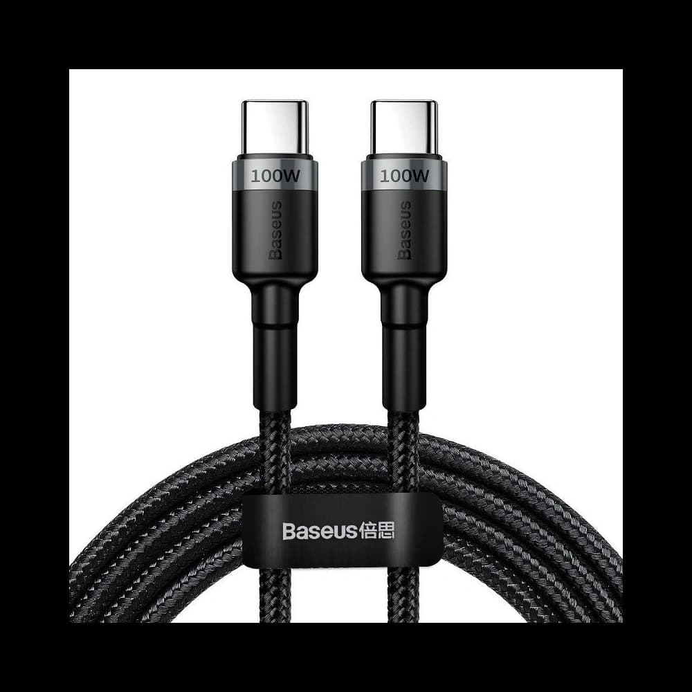 Kabel USB-C Baseus Cafule, QC 3.0, PD 2.0, 100W, 5A, 2m (šedo-černý) - 1