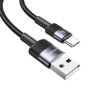 USAMS USB-A / USB-C cable 3A 1.2m Fast Charging tarnish