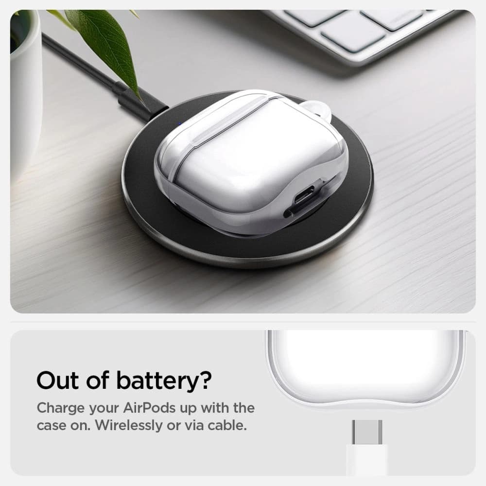 Spigen Ultra Hybrid Apple AirPods 4 Alb Jet - 13