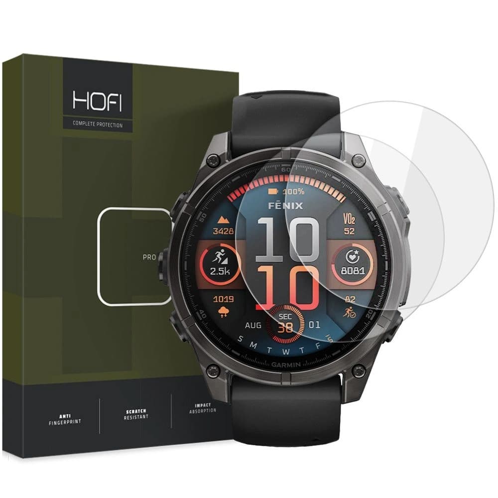 Hofi Glas Pro+ Garmin Fenix 8 47mm Klar [2 PACK] - 1