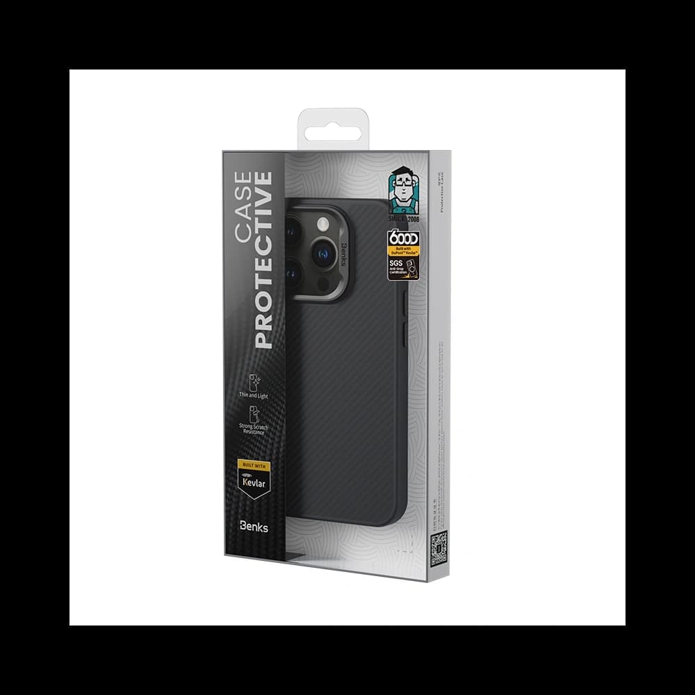 Benks MagClap MagSafe ArmorPro Kevlar Case 600D Apple iPhone 16 Pro - 4