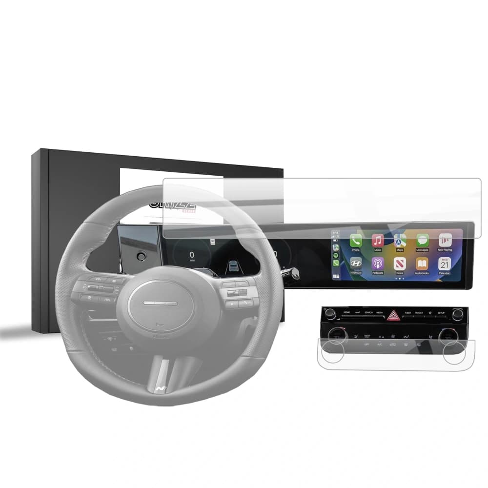 Ceramic GrizzGlass CarDisplay Protection Hyundai Tucson 12,3" 2024-2025 [2in1] - 1