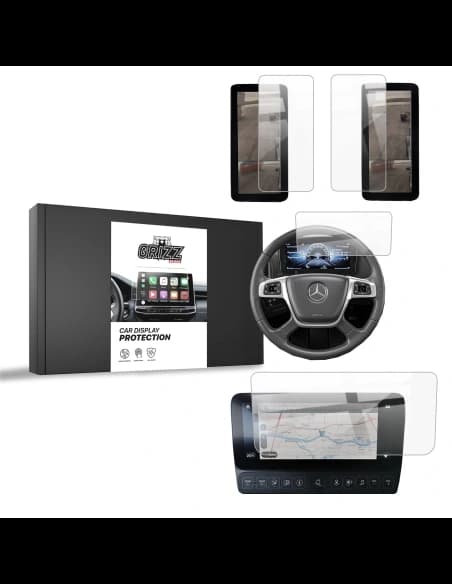 Ceramic GrizzGlass CarDisplay Protection Mercedes Actros L 2021-2024 [4in1]
