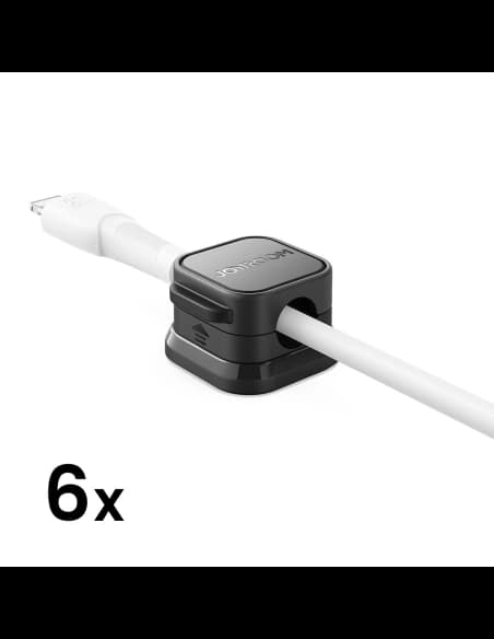 Joyroom cable organiser JR-ZS368 magnetic black (6 pcs.)