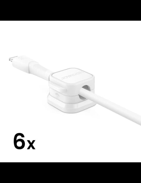 Joyroom cable organiser JR-ZS368 magnetic white (6 pcs.)