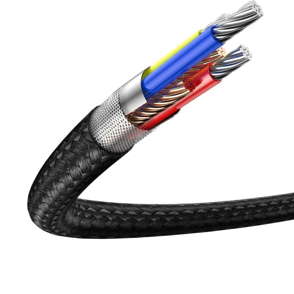 Baseus USB-C auf Lightning PD Kabel Waterdrop mit LED, 18W, 1,3m (schwarz) - 6