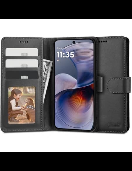 Tech-Protect Portofel Motorola Moto G55 5G Negru