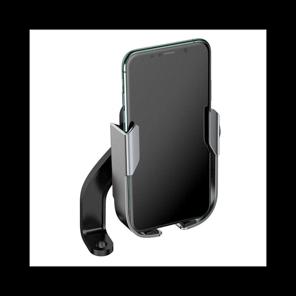 Telefon tartó Baseus Armor motorra / kerékpárra / rollerre / robogóra (ezüst) - 3