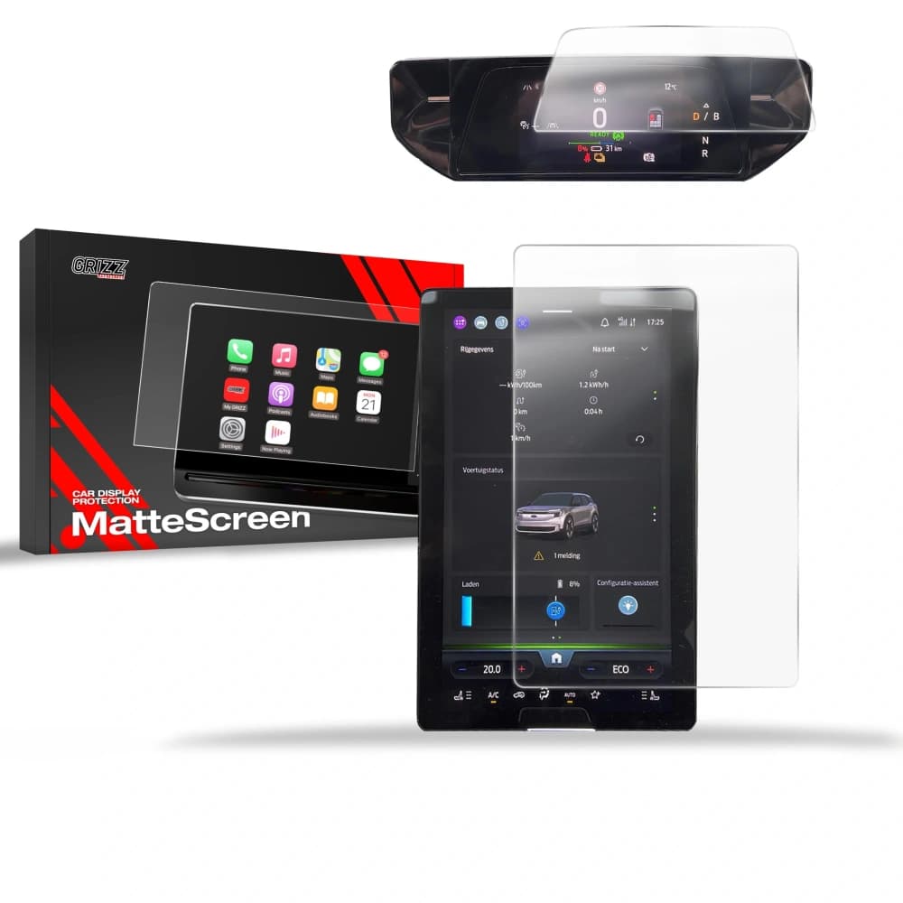 Matte GrizzGlass CarDisplay Protection Ford Explorer EV 14,6" 2024-2025 [2in1] - 1