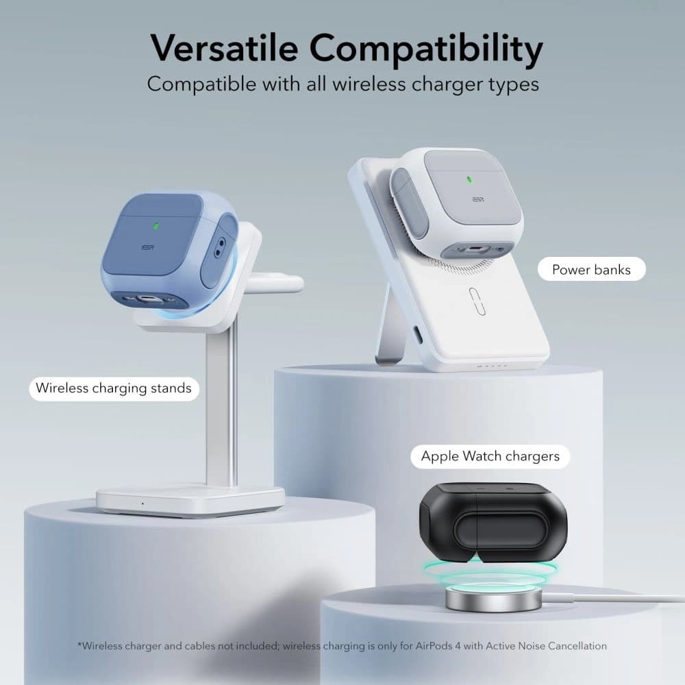 ESR Orbit Halolock MagSafe Apple AirPods 4 Alb - 5