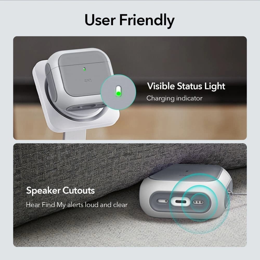ESR Orbit Halolock MagSafe Apple AirPods 4 Alb - 7