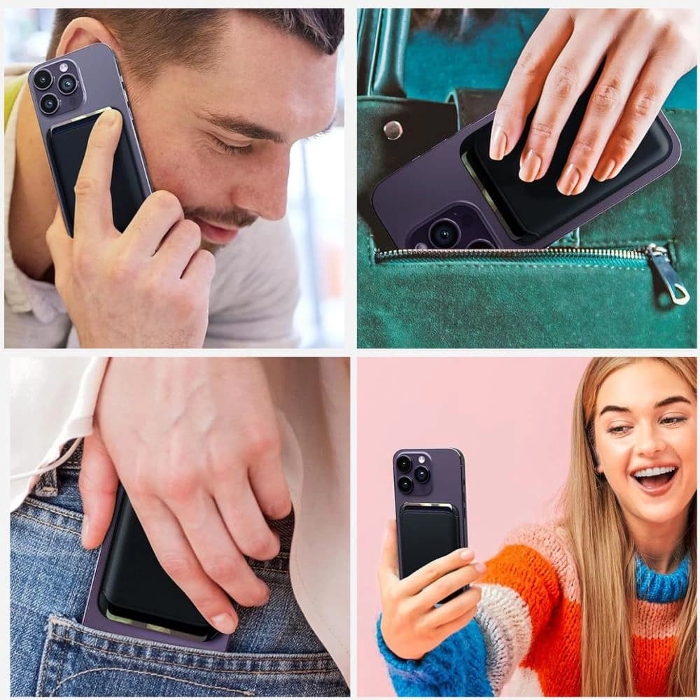 Tech-Protect MagWallet MagSafe Universal Magnetic Card Holder Black - 5