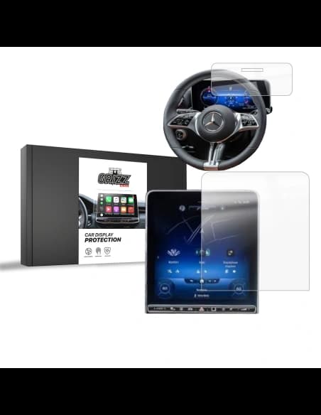 Ceramic GrizzGlass CarDisplay Protection Mercedes S Class W223 Sensor 2020-2025 [2in1]