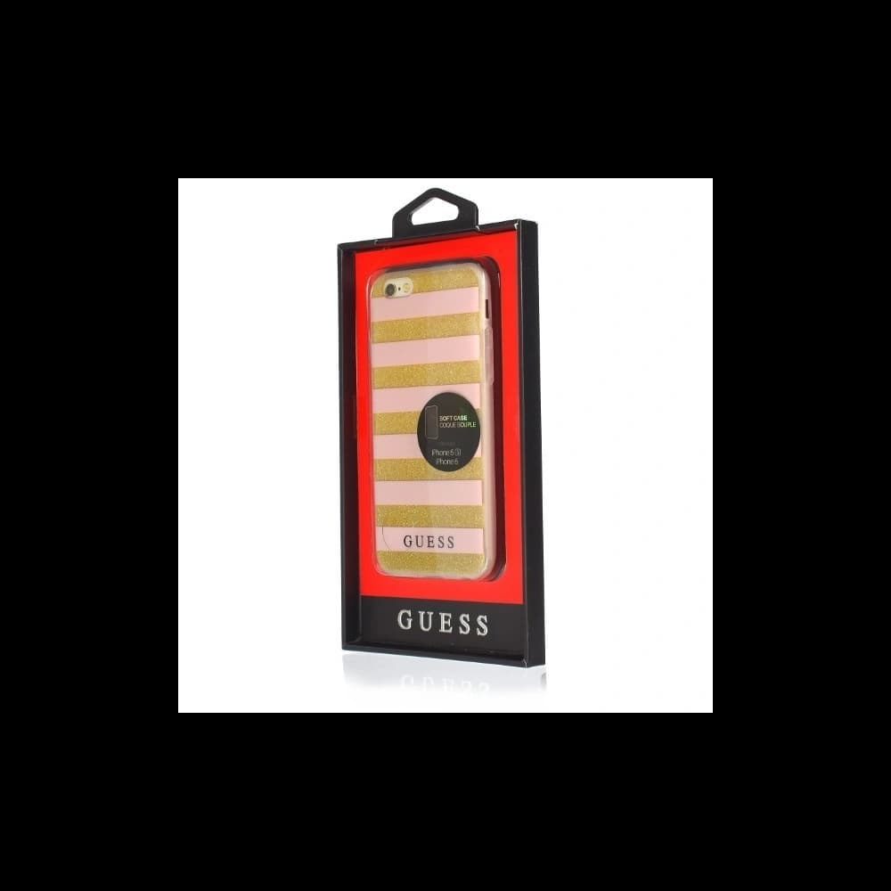 Guess Apple Tasche GUHCP6STGPI iPhone 6/6S rosa Hartschale Ethnic Chic Stripes 3D - 2