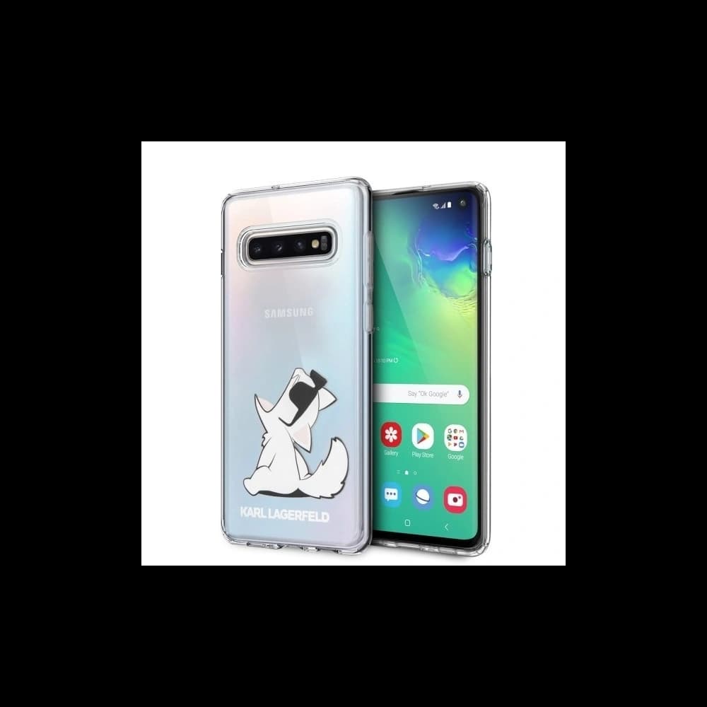 Karl Lagerfeld KLHCS10CFNRC S10 G973 tvrdý obal průhledný Choupette Fun - 1