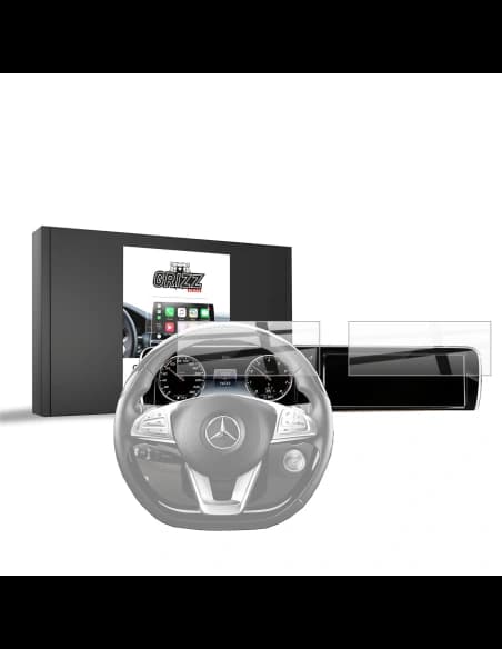Ceramic GrizzGlass CarDisplay Protection Mercedes S Class W222 (2013-2017) [2in1]