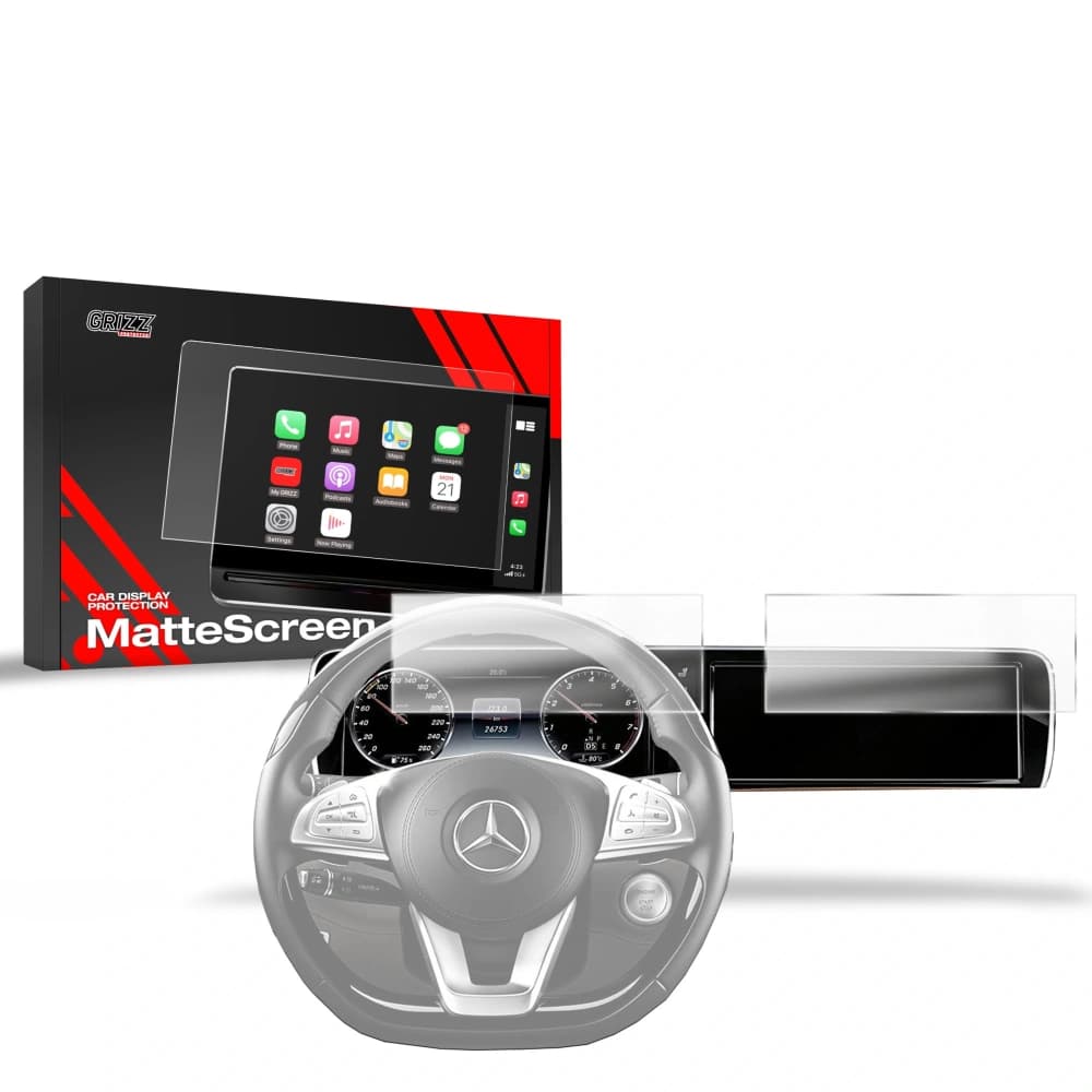 Matte GrizzGlass CarDisplay Protection Mercedes S Class Coupe W222 (2013-2017) [2in1] - 1