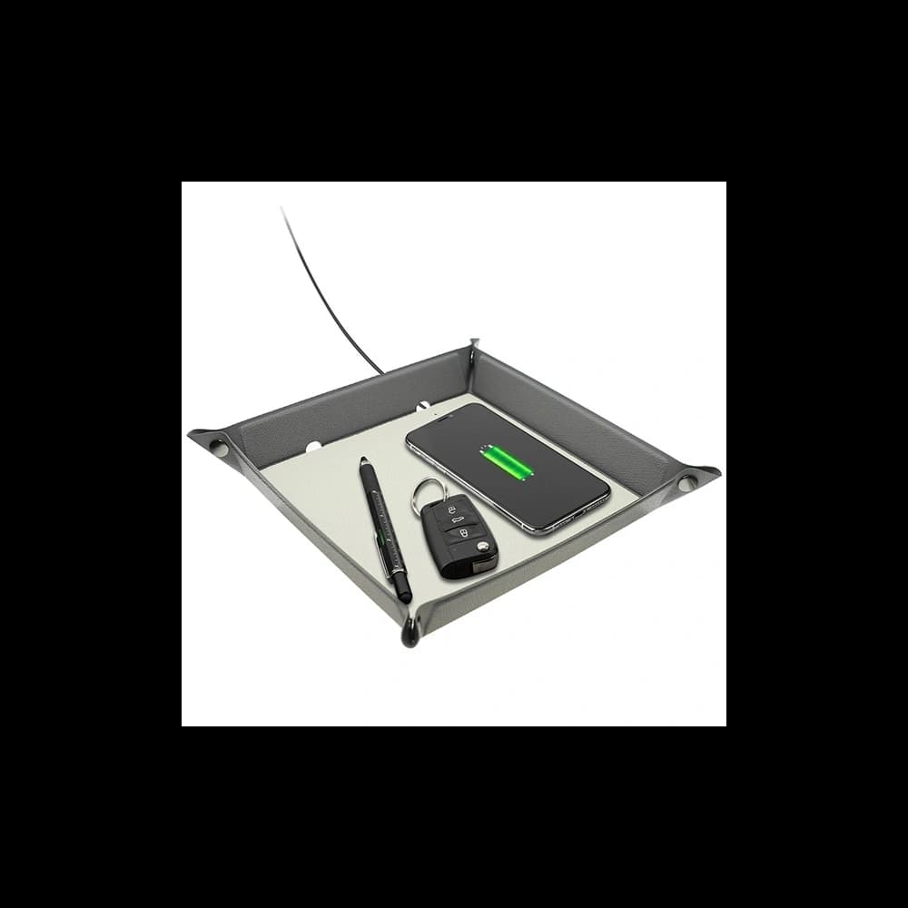 4smarts Szervező induktív töltővel 15W szürke krém/szürke krém - 4