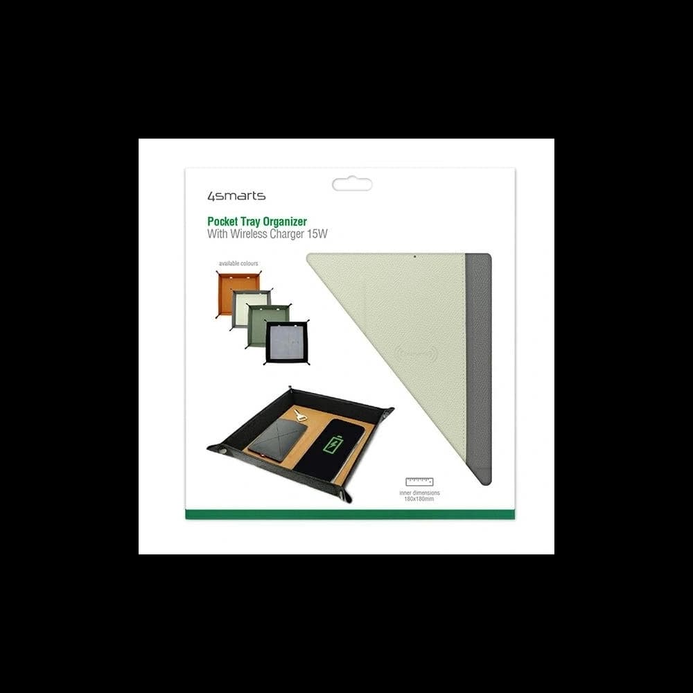4smarts Szervező induktív töltővel 15W szürke krém/szürke krém - 10